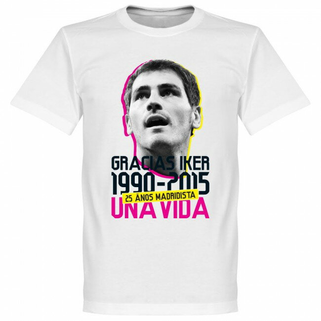 SOCCER イケル・カシージャス サッカースペイン代表 Tシャツ Gracias Iker Casillas T-shirt RETAKE ホワイトのサムネイル