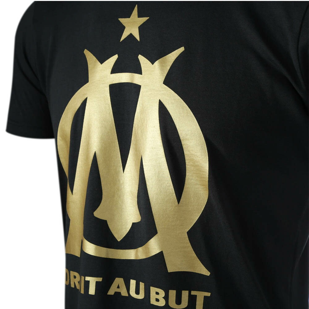 マルセイユ Tシャツ サッカー 長友佑都 酒井宏樹 Marseille OM Logo Fan Tee SOCCER ブラック【OCSL】
