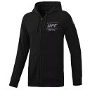 UFC パーカー リーボック Reebok パーカー フーディー フルジップ ブラック 黒 HRSD Full-Zip Hoodie Black