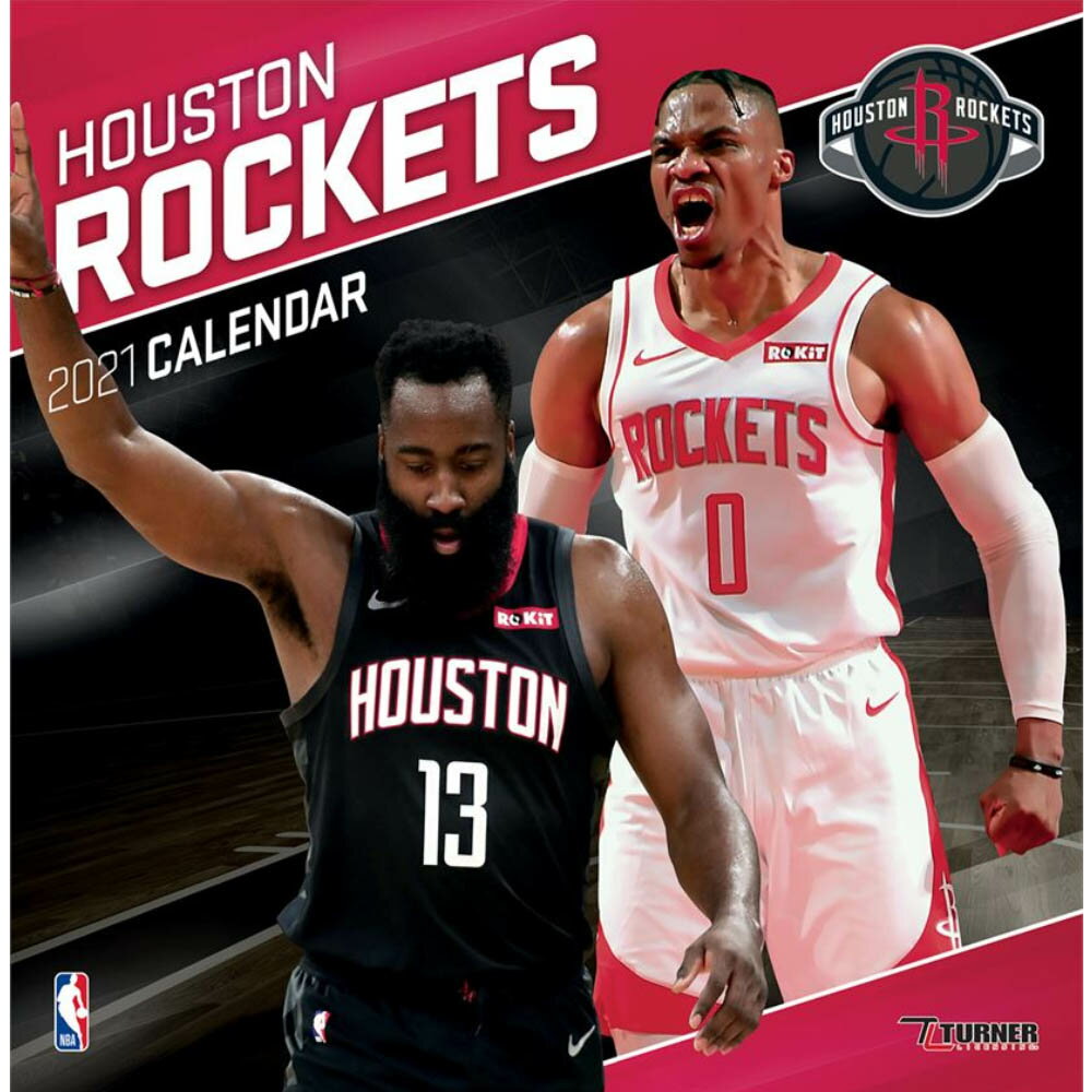 ロケッツ カレンダー NBA 2021年版 チーム 壁掛け ポスター インテリア Turner