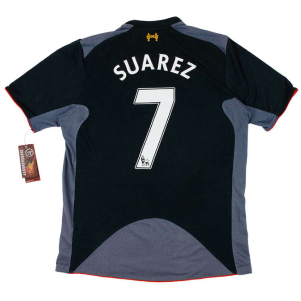 ルイス・スアレス ユニフォーム リバプール ウォリアー Warrior アウェイ ブラック 2012-13 レプリカ リーグ戦着用ネーム