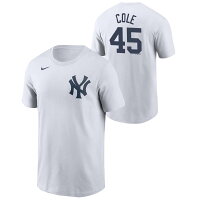 ゲリット・コール ヤンキース Tシャツ ナイキ MLB ネーム＆ナンバー Nike ホワイト - 
MLB定番ネーム＆ナンバーTEEやトレーニングにオススメなTEEが入荷！
