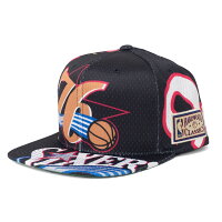 【ピックアップ】76ers キャップ 帽子 NBA ハードウッドクラシックス Mitchell & Ness ブラック - 
冬のコーデのポイントに！NBAのキャップ特集
