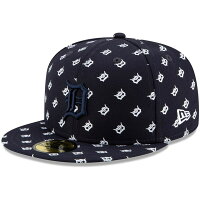 【取寄】【ピックアップ】タイガース MLB キャップ ニューエラ New Era ネイビー オールオーバーロゴ 総柄 Allover Logo 59FIFTY Fitted Hat - 
MLB x ニューエラ オールオーバーロゴキャップ！取り寄せ開始！
