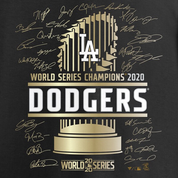 ドジャース Tシャツ tシャツ MLB ワールドシリーズ2020優勝記念 長袖 ロンT ロンt ブラック メンズ