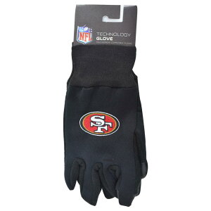 NFL グッズ グローブ 手袋 49ers ウィンクラフト WinCraft ブラック Technology Gloves 9 oz.