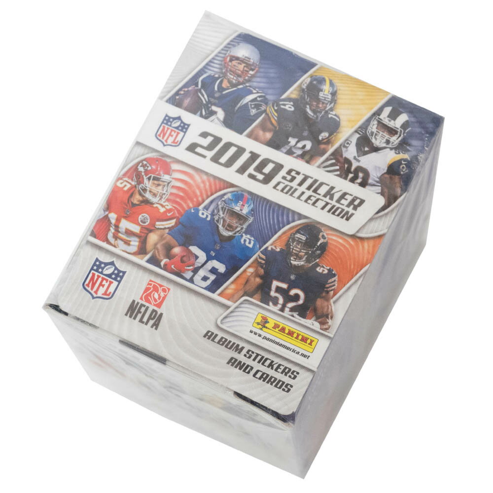 NFL グッズ ステッカー 2019-20 PANINI 1カートン (ステッカー5枚+カード1枚入り1パック x 50)