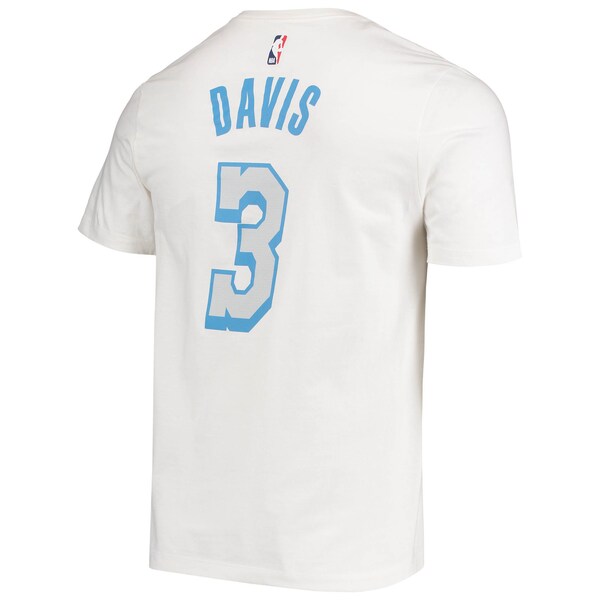 【取寄】アンソニー・デービス Tシャツ tシャツ メンズ 半袖 ナイキ Nike レイカーズ NBA 2020/21 シティエディション ホワイト