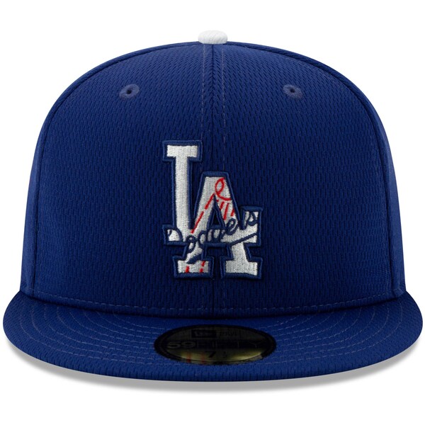 ドジャース キャップ ニューエラ New Era 59FIFTY Fitted Hat MLB 2021スプリングトレーニング ロイヤル 21nrs