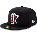 ミネソタ・ツインズ キャップ ニューエラ New Era 59FIFTY Fitted Hat MLB 2021スプリングトレーニング ネイビー 21nrs