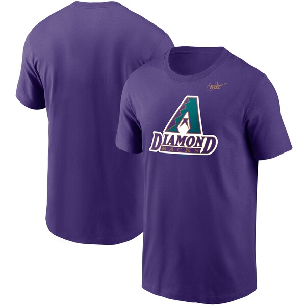 ダイヤモンドバックス Tシャツ ナイキ Nike パープル メンズ 半袖 tシャツ MLB Cooperstown Collection Logo T-Shirt 21nrs
