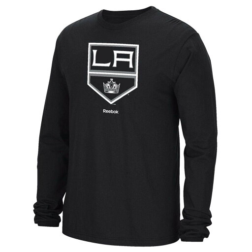 NHL Tシャツ キングス プライマリー ロゴ ロングスリーブ リーボック Reebok ブラック NHL Tシャツ キングス プライマリー ロゴ ロングスリーブ リーボック Reebok ブラック