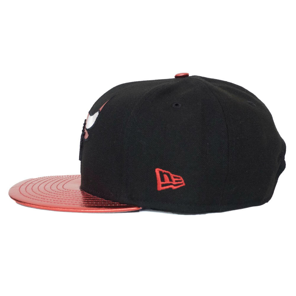 シカゴ・ブルズ キャップ NBA Shiny Trim 9FIFTY Adjustable Snapback Hat Black Red