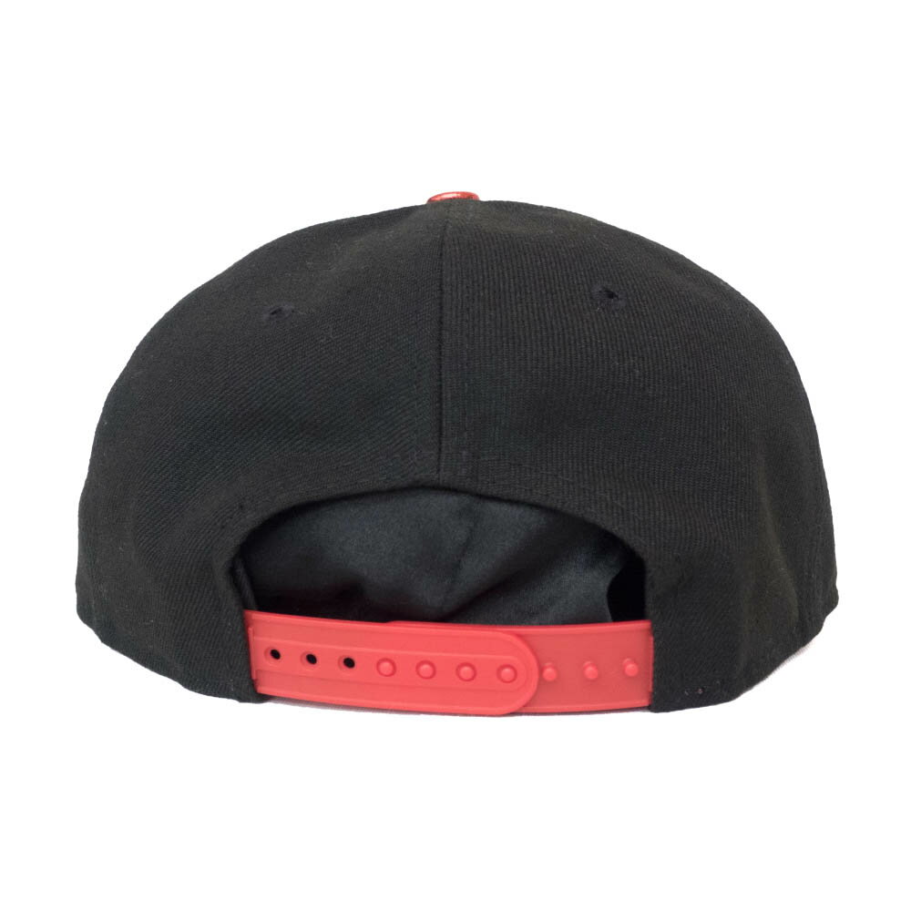 シカゴ・ブルズ キャップ NBA Shiny Trim 9FIFTY Adjustable Snapback Hat Black Red