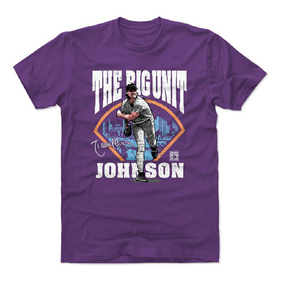ランディ・ジョンソン Tシャツ MLB ダイヤモンドバックス The Big Unit Field T-Shirt 500Level パープル