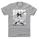 ムーキー・ベッツ Tシャツ MLB ドジャース Field T-Shirt 500Level ヘザーグレー