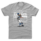 クリス・テイラー Tシャツ MLB ドジャース City Fade T-Shirt 500Level ヘザーグレー