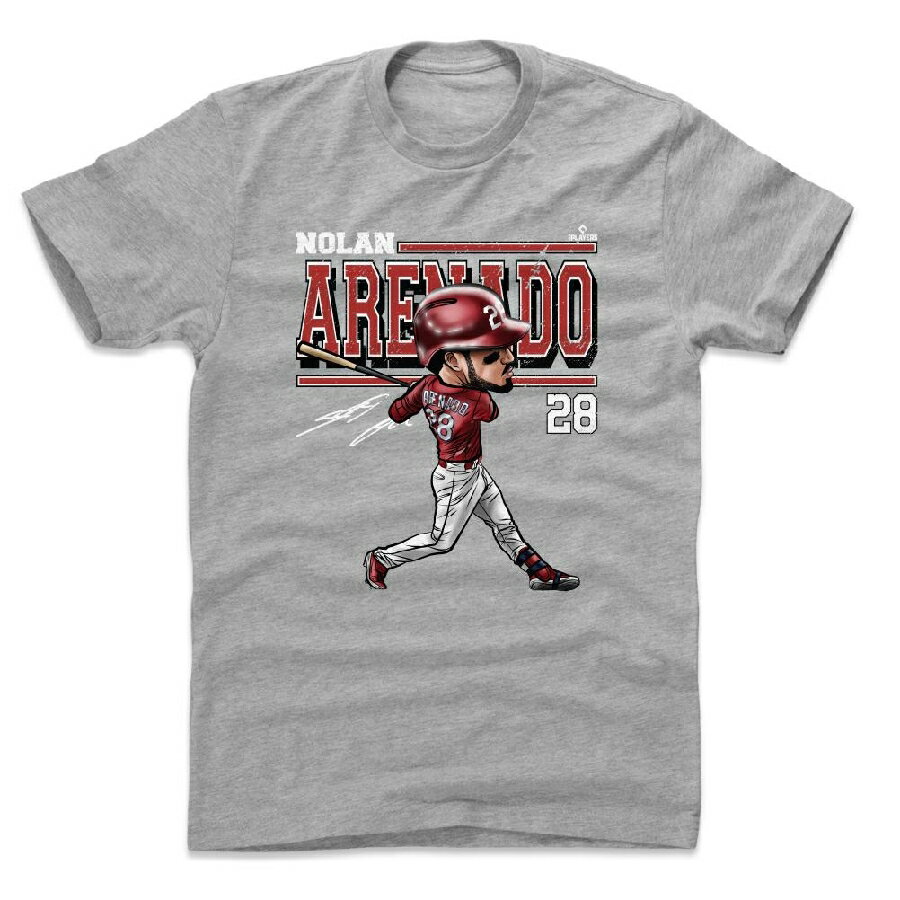 ノーラン・アレナド Tシャツ MLB カージナルス Cartoon T-Shirt 500Level ヘザーグレー