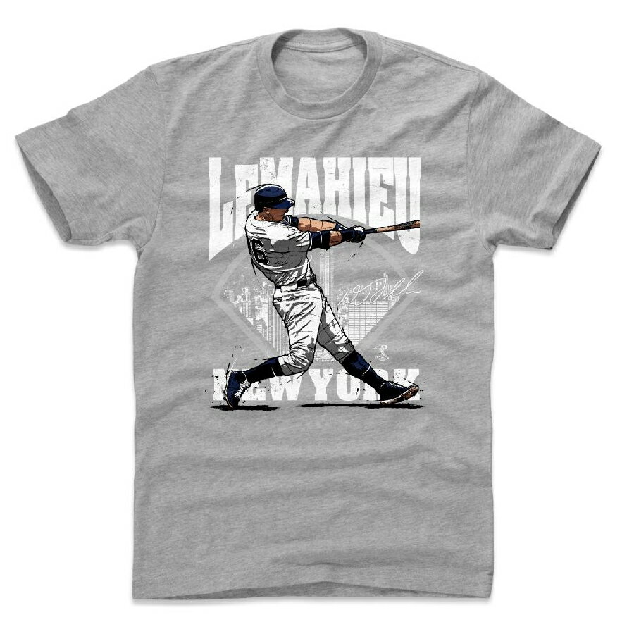 DJ・ルメイユ Tシャツ MLB ヤンキース Field T-Shirt 500Level ヘザーグレー