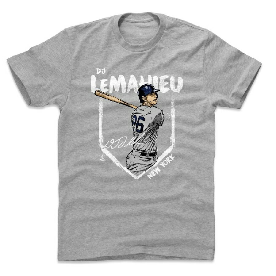DJ・ルメイユ Tシャツ MLB ヤンキース Base T-Shirt 500Level ヘザーグレー