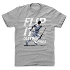 グレイバー・トーレス Tシャツ MLB ヤンキース Bat Flip T-Shirt 500Level ヘザーグレー