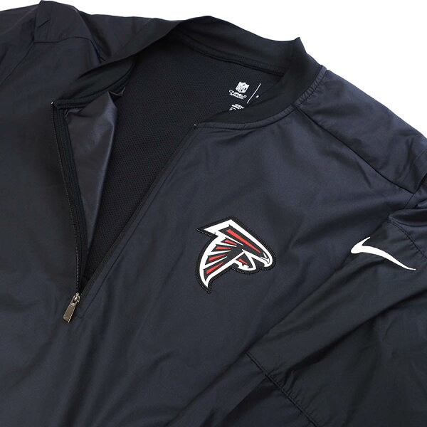 NFL スタジャン ファルコンズ Lockdown Quarter Zip クォータージップ ジャケット アウター ナイキ Nike ブラック