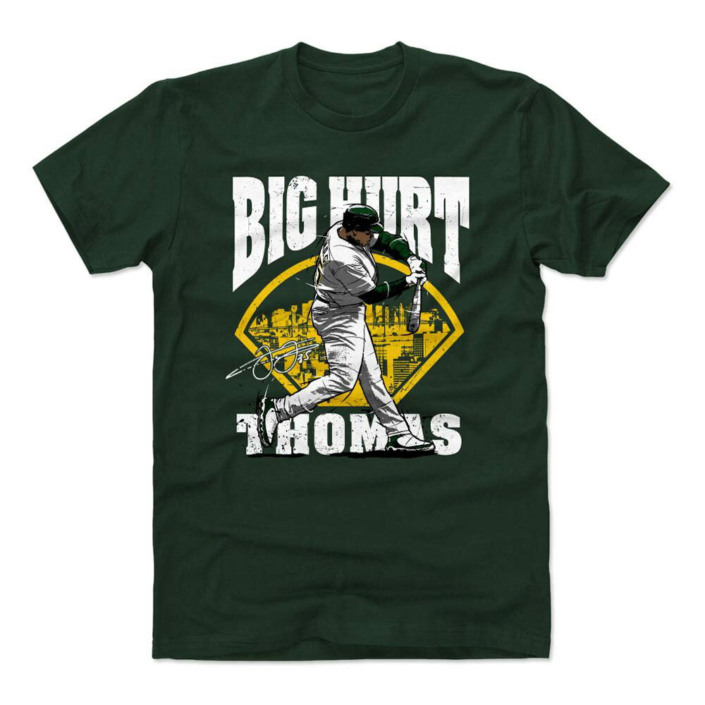 アスレチックス Tシャツ フランク・トーマス MLB Big Hurt Field T-Shirt 500Level Forest Green