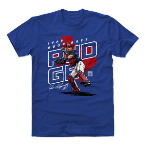 レンジャーズ Tシャツ イバン・ロドリゲス MLB Player Map T-Shirt 500Level ロイヤルブルー