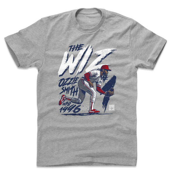 【取寄】オジー・スミス Tシャツ MLB カージナルス The Wiz T-Shirt 500Level ヘザーグレー