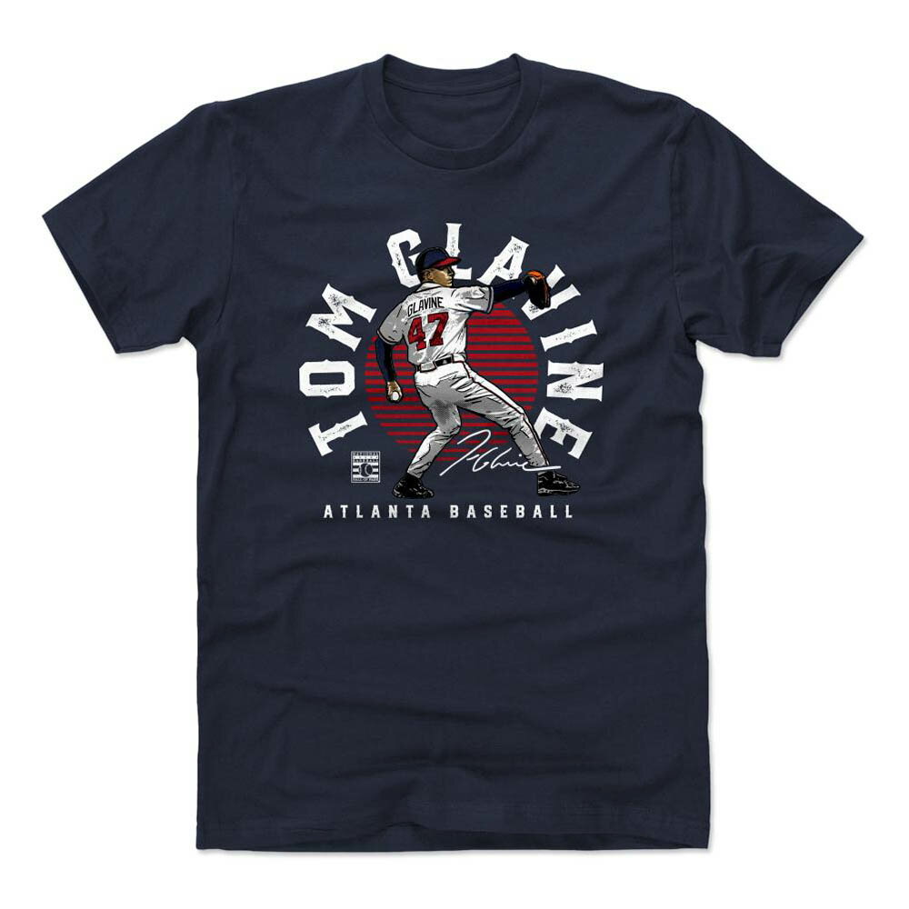 トム・グラビン Tシャツ MLB ブレーブス Emblem T-Shirt 500Level True Navy