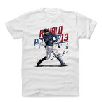 MLB ブレーブス Tシャツ ロナルド・アクーニャ・ジュニア Slant R T-Shirt 500Level ホワイト