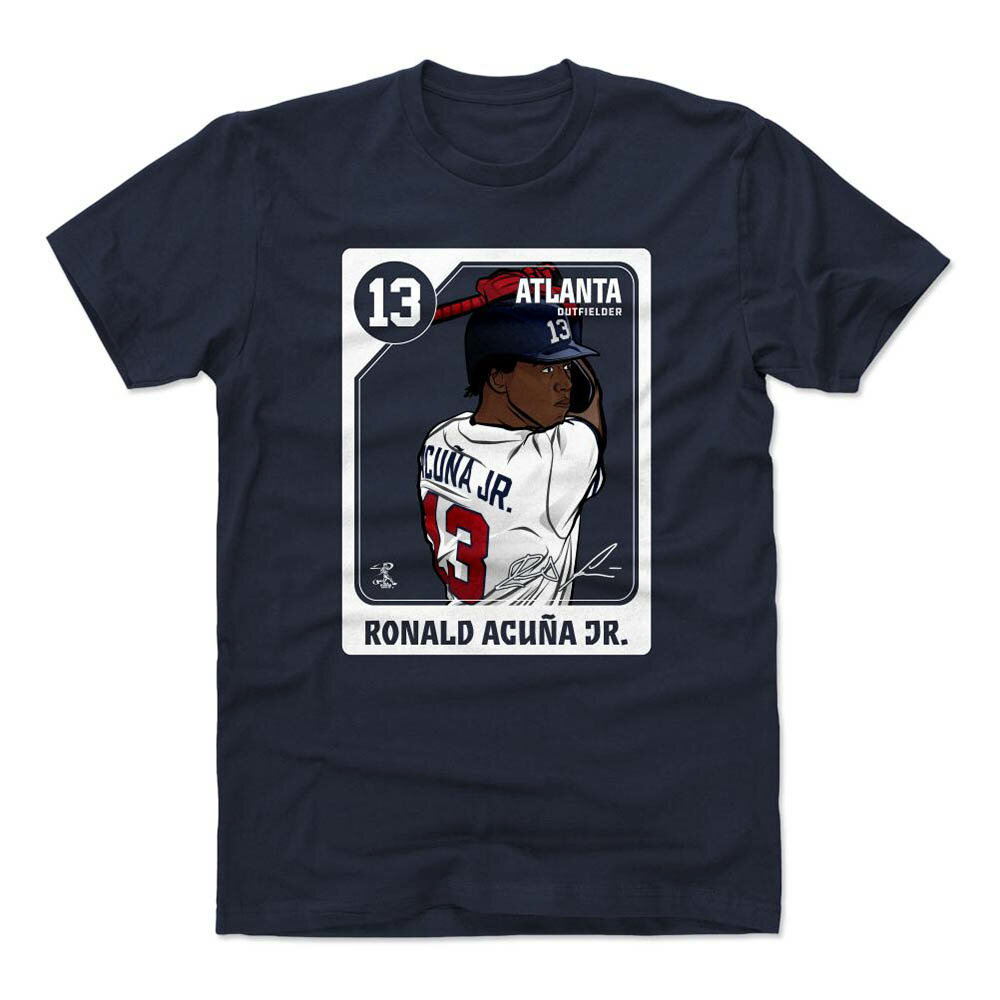 MLB ブレーブス Tシャツ ロナルド・アクーニャ・ジュニア Card T-Shirt 500Level True Navy