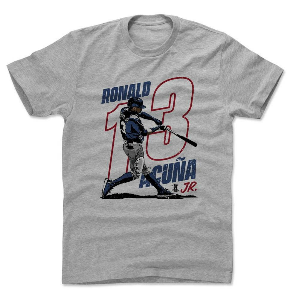 MLB ブレーブス Tシャツ ロナルド・アクーニャ・ジュニア Power R T-Shirt 500Level ヘザーグレー