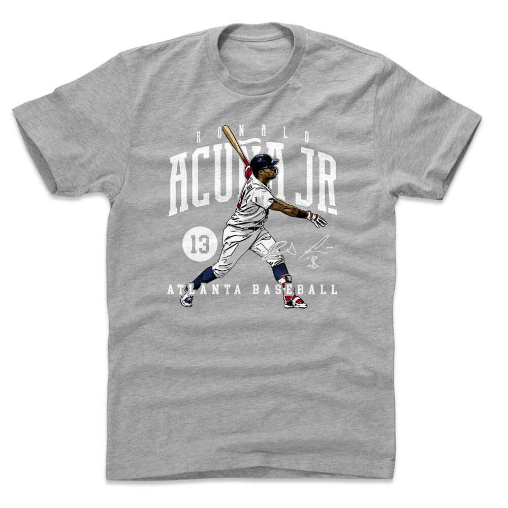 MLB ブレーブス Tシャツ ロナルド・アクーニャ・ジュニア Game T-Shirt 500Level ヘザーグレー