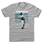 MLB マリナーズ Tシャツ ランディ・ジョンソン Throwback Number T-Shirt 500Level ヘザーグレー