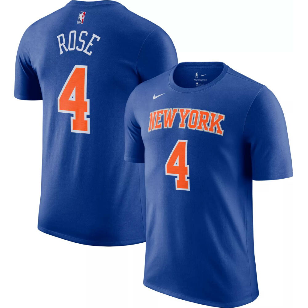 NBA デリック・ローズ ニックス Tシャツ 2019/2020 ネーム＆ナンバー T-Shirt ナイキ/Nike ロイヤル