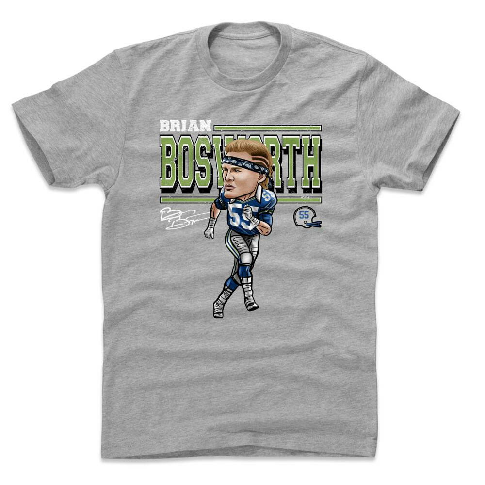 NFL シーホークス Tシャツ ブライアン・ボズワース Cartoon T-Shirt 500Level ヘザーグレー