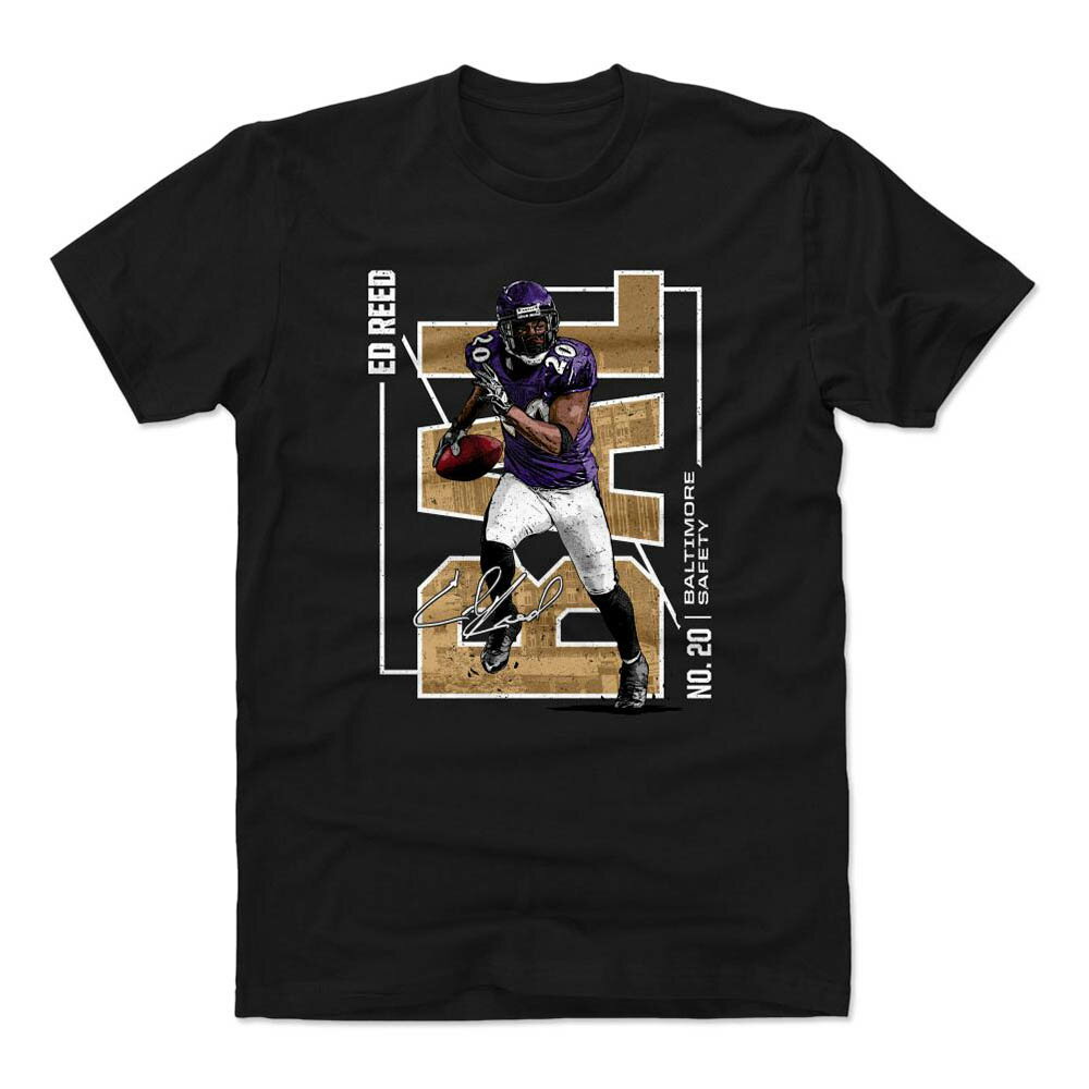 NFL レイブンズ Tシャツ エド・リード Throwback City T-Shirt 500Level ブラック