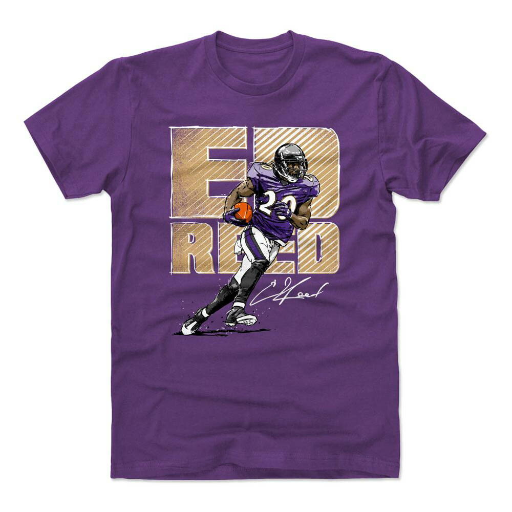 NFL レイブンズ Tシャツ エド・リード Bold T-Shirt 500Level パープル