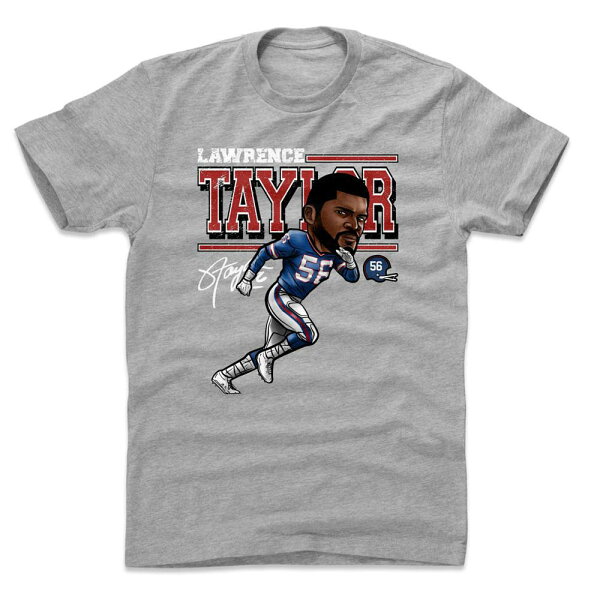 【取寄】NFL ジャイアンツ Tシャツ ローレンス・テイラー Cartoon T-Shirt 500Level ヘザーグレー