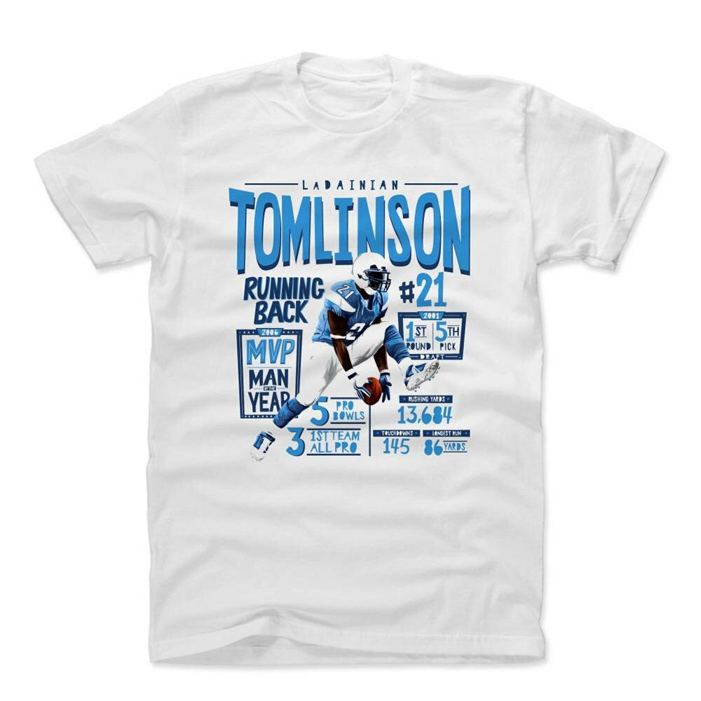 NFL サンディエゴ・チャージャーズ Tシャツ ラダニアン・トムリンソン Position L T-Shirt 500Level ホワイト