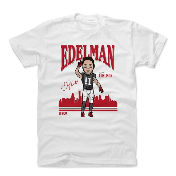 【取寄】NFL ペイトリオッツ Tシャツ ジュリアン・エデルマン Toon R T-Shirt 500Level ホワイト