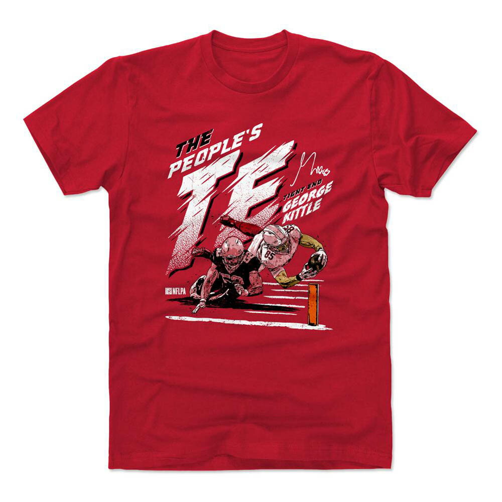 NFL 49ers Tシャツ ジョージ・キトル The People's TE T-Shirt 500Level レッド 23nplf