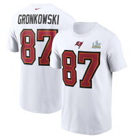 NFL ロブ・グロンコウスキー バッカニアーズ Tシャツ Super Bowl LV Champions Name & Number T-Shirt ナイキ/Nike ホワイト - 
第55回スーパーボウル優勝記念デザインのロブ・グロンコウスキー選手TEEが新入荷！
