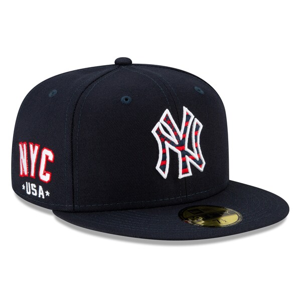 MLB ヤンキース キャップ ニューエラ 59FIFTY Fitted 独立記念日 4th of July New Era ネイビー