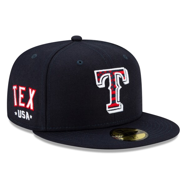 MLB レンジャーズ キャップ ニューエラ 59FIFTY Fitted 独立記念日 4th of July New Era ネイビーのサムネイル