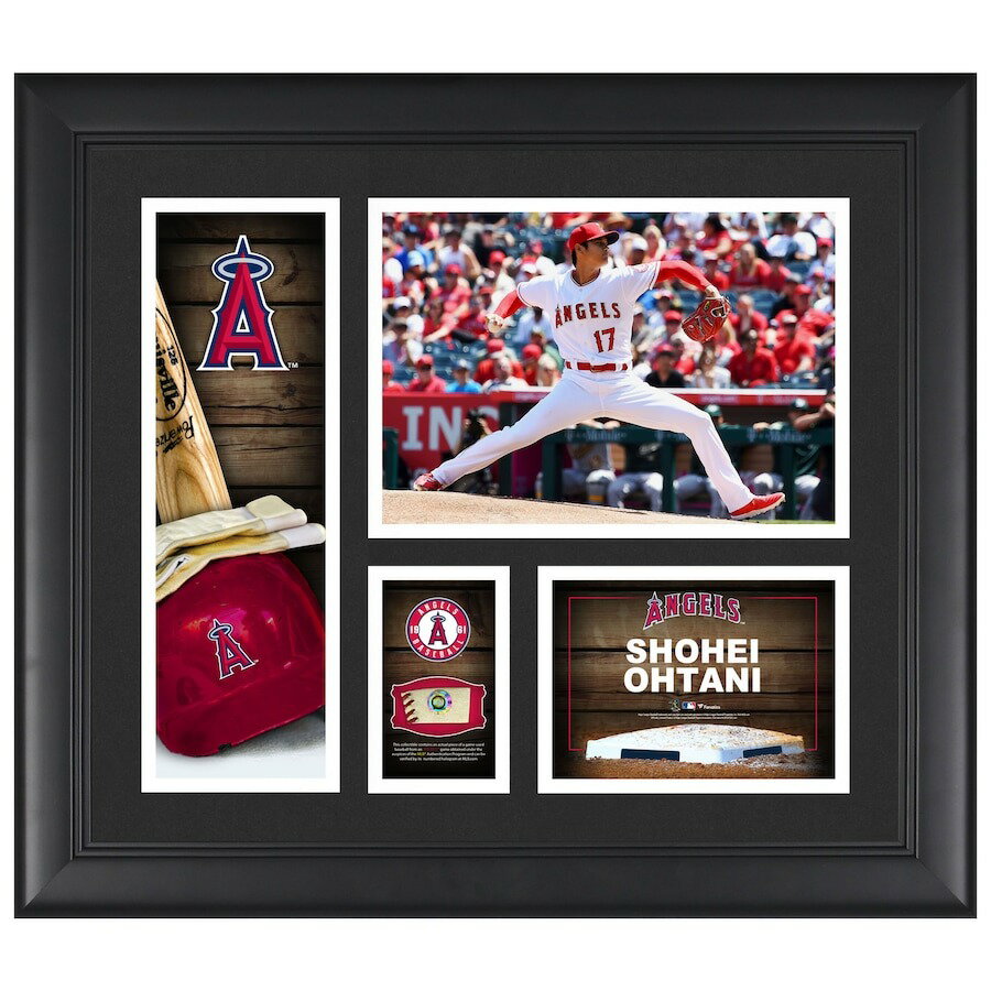 MLB 大谷翔平 エンゼルス フォトフレーム 実使用ボール ピース グッズ Player Hitting Collage Fanatics Authentic