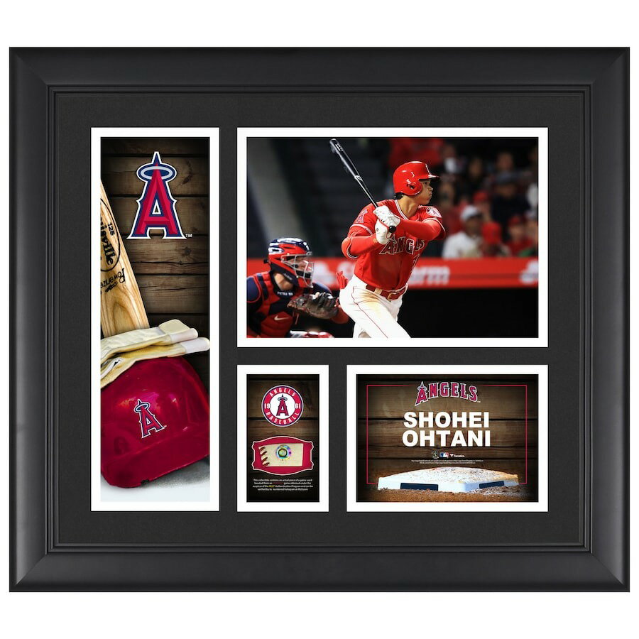 MLB 大谷翔平 エンゼルス フォトフレーム 実使用ボール ピース グッズ Player Pitching Collage Fanatics Authentic