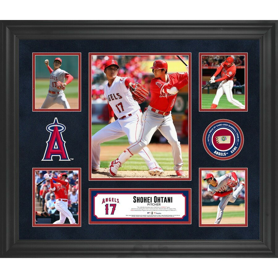 MLB 大谷翔平 エンゼルス フォトフレーム 実使用ボール ピース グッズ 5-Photo Collage Fanatics Authentic