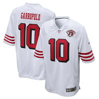 【取寄】NFL ジミー・ガロポロ 49ers ユニフォーム 75周年記念 2nd オルタネート Game ジャージ ナイキ Nike ホワイト - 
49ers 75周年記念デザイン ゲームジャージ取寄開始！
